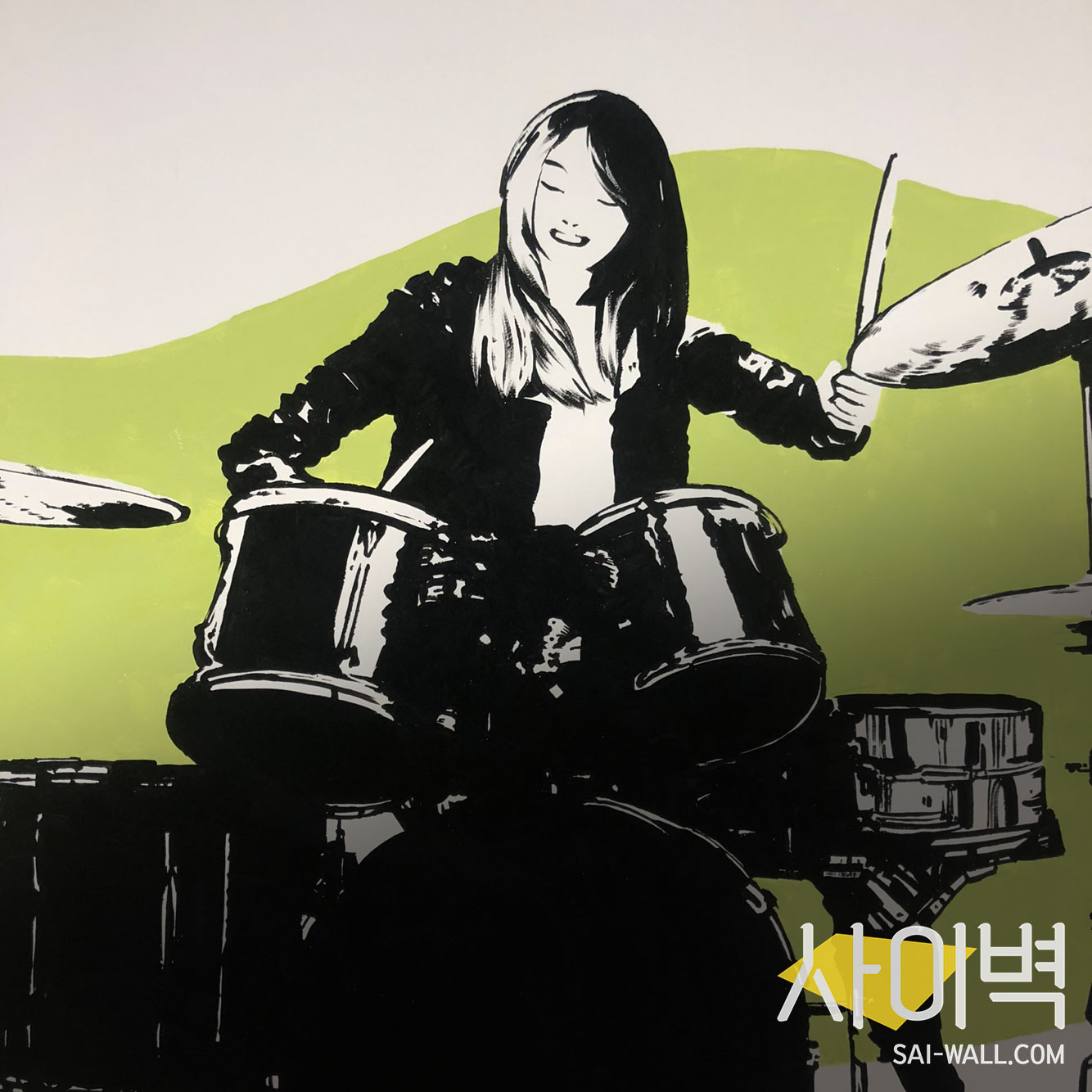 서울시청 서소문청사 문화예술과 내 벽화 시공 사진 3